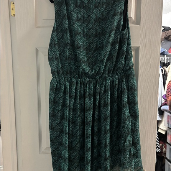 Penningtons Teal Patterned Dress - Picture 3 of 3